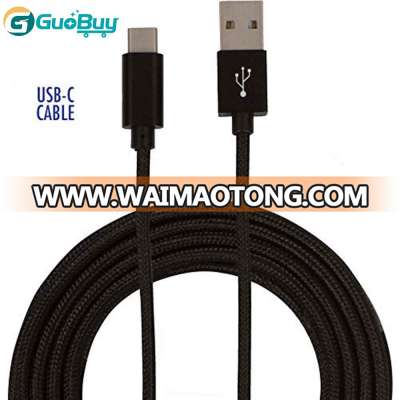 2.4A Type C Fast Charger Adapter Charging Cable Nylon Braided USB C Bulk Data Cable for Android Phones