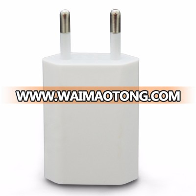 USB EU Wall Charger 5V 1A High Quality AC White Micro USB Power Adapter For Iphone 4S 5 5S 6 Xiaomi HTC LG Adapter USB Charger