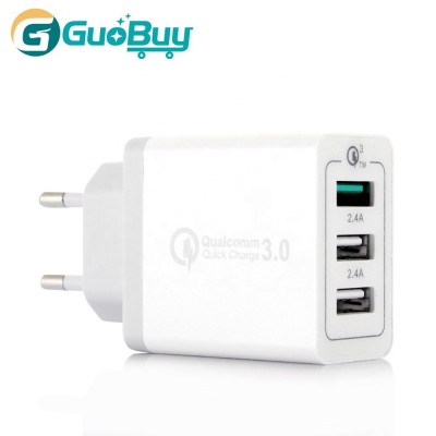 QC 3.0 With 3 Ports Quick Charger Adapter For iPhone  EU US UK Plug USB Wall Charger